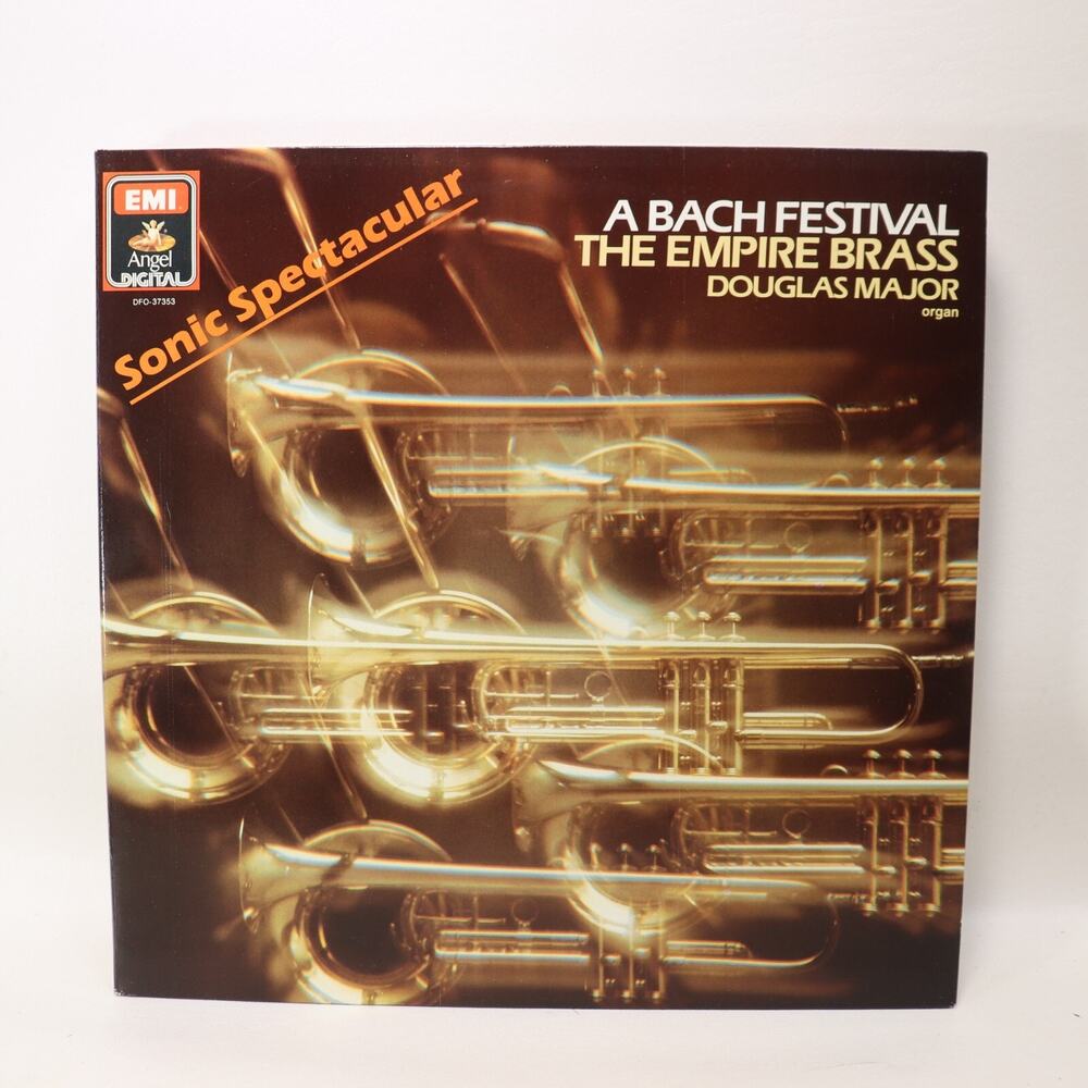 Bach Festival Empire Brass Quintet LP Douglas Major Organ EMI Angel 1986